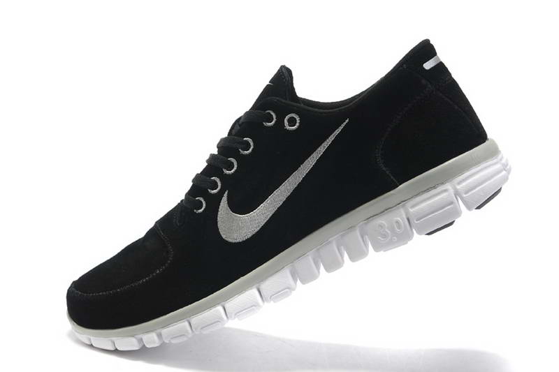 Nike Free 3.0 fur Mens Shoes Black White (4)